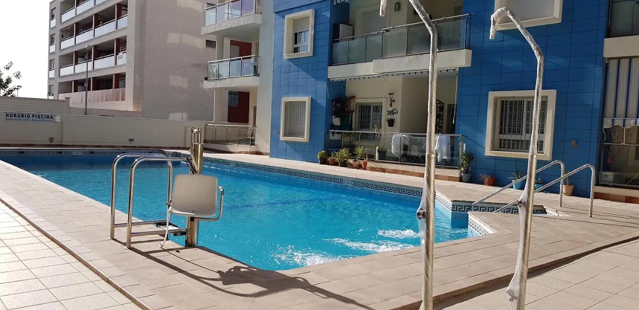 Apartment Black Level, 30M Playa, Pool, Wifi Almeria